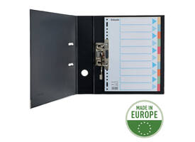Tabbladen Esselte Premium A4 10-delig karton 23-rings assorti