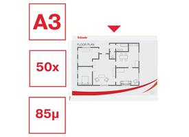 Showtas Esselte PP A3 11-gaats dwars 50 stuks
