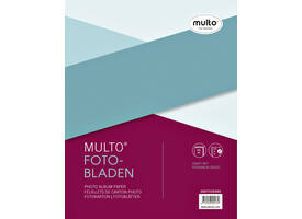 Interieur Multo fotobladen A4 23-gaats met dekvel zwart 20 vel