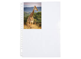 Fototas Multo A4 23-gaats 4-vaks 10X15cm PP transparant 10 stuks