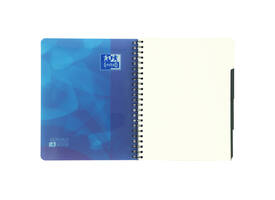 Projectboek Oxford School A4+ lijn 4-gaats 240 pagina's 80gr blauw