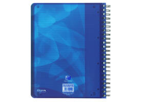 Projectboek Oxford School A4+ lijn 4-gaats 240 pagina's 80gr blauw