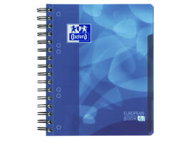 Projectboek Oxford School A5+ lijn 6-gaats 240 pagina's 80gr blauw