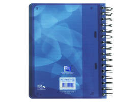 Projectboek Oxford School A5+ lijn 6-gaats 240 pagina's 80gr blauw