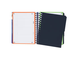 Projectboek Oxford School A5+ lijn 6-gaats 240 pagina's 80gr blauw