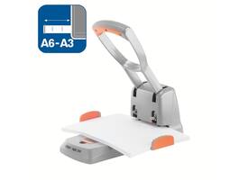 Perforator Rapid Supreme HDC150/2 heavy duty 2-gaats 150 vel zilver/oranje
