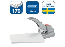 Nietmachine Rapid Supreme duax heavy duty 170 vel zilver/oranje