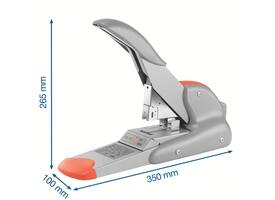 Nietmachine Rapid Supreme duax heavy duty 170 vel zilver/oranje