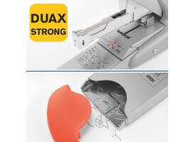 Nietmachine Rapid Supreme duax heavy duty 170 vel zilver/oranje