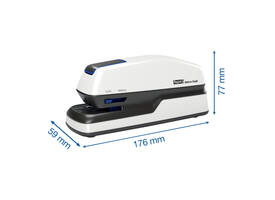 Nietmachine elektrisch Rapid Optima Grip 20vel wit/zwart