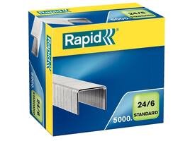 Nieten Rapid 24/6 gegalvaniseerd standaard 5000 stuks