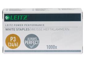 Nieten Leitz P3 24/6 wit 1000 stuks