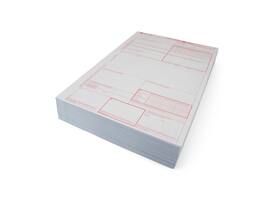 CMR/AVC vrachtbrief 4-voud, volgorde 1,2,3,4  (500st) Laserprinter sets, niet gelijmd
