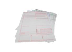 CMR/AVC vrachtbrief 4-voud, volgorde 1,2,3,4  (500st) Laserprinter sets, niet gelijmd