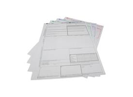 CMR/AVC vrachtbrief 4-voud, volgorde 4,3,2,1  (500st) Laserprinter sets, niet gelijmd