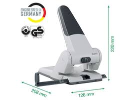 Perforator Leitz 5180 heavy duty 65 vel zilver