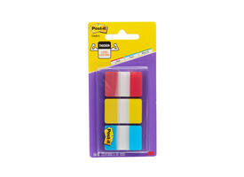Indextabs Post-it 686RYB 25.4x38.1mm strong blauw, rood, geel 66 tabs
