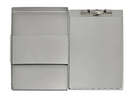Klembordkoffer MAUL Assist A4 staand zijopening aluminium