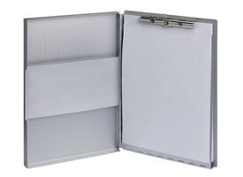 Klembordkoffer MAUL Assist A4 staand zijopening aluminium