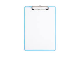 Klembord MAUL A4 staand transparant PS neon blauw
