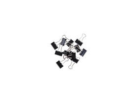 Papierklem MAUL 213 foldback 13mm zwart 12 stuks