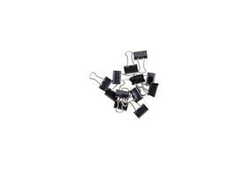 Papierklem MAUL 213 foldback 16mm zwart 12 stuks