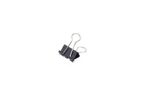 Papierklem MAUL 213 foldback 19mm zwart 12 stuks