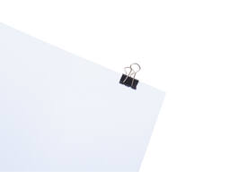Papierklem MAUL 213 foldback 19mm zwart 12 stuks