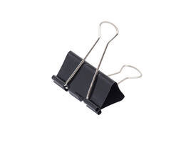 Papierklem MAUL 213 foldback 50mm zwart 12 stuks