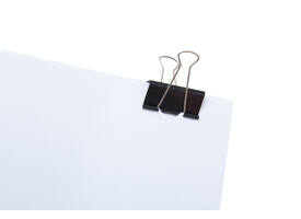 Papierklem MAUL 213 foldback 50mm zwart 12 stuks