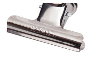 Papierklem MAUL Bulldog 50mm capaciteit 20mm zilver 10 stuks