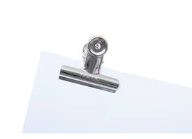 Papierklem MAUL Bulldog 70mm capaciteit 40mm zilver 5 stuks