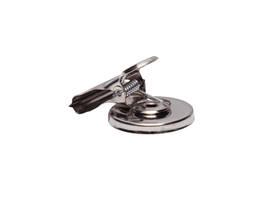 Papierklem MAUL Bulldog met magneet 30mm zilver 2 stuks