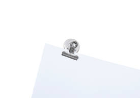 Papierklem MAUL Bulldog met magneet 30mm zilver 2 stuks
