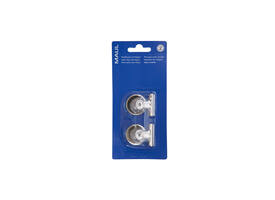 Papierklem MAUL Bulldog met magneet 30mm zilver 2 stuks