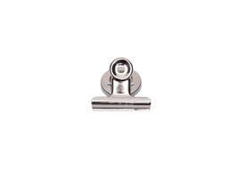 Papierklem MAUL Bulldog met magneet 40mm zilver 2 stuks