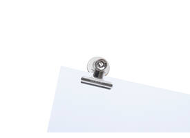 Papierklem MAUL Bulldog met magneet 40mm zilver 2 stuks