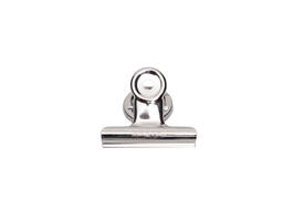 Papierklem MAUL Bulldog met magneet 52mm zilver 2 stuks
