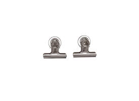 Papierklem MAUL Bulldog met magneet 52mm zilver 2 stuks