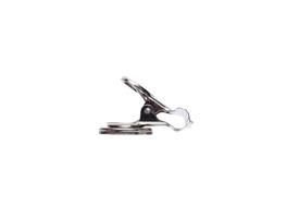 Papierklem MAUL Bulldog met magneet 52mm zilver 2 stuks