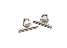 Papierklem MAUL Pro 75mm capaciteit 20mm zilver 2 stuks