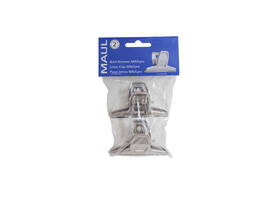 Papierklem MAUL Pro 75mm capaciteit 20mm zilver 2 stuks