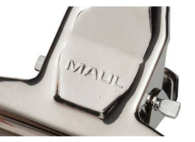 Papierklem MAUL Pro 75mm capaciteit 20mm zilver 2 stuks