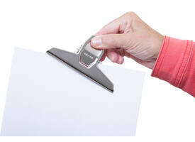 Papierklem MAUL Pro 125mm capaciteit 30mm zilver