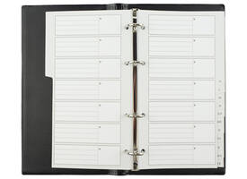 Telefoonalbum Kangaro 215x130mm A-Z 4-rings zwart