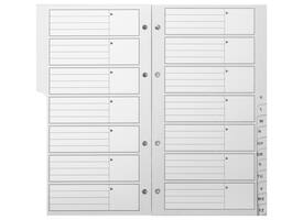 Telefoonalbum Kangaro 215x130mm A-Z 4-rings zwart