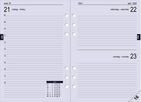 Agendavulling 2027 Kalpa A5 1dag/1pagina