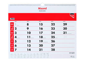 Maandkalender 2027 Quantore