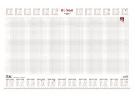 Bureau-onderlegblok 2027 Quantore ruit 56,5X36cm  wit