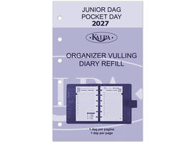 Agendavulling 2027 Kalpa Pocket 1dag/1pagina